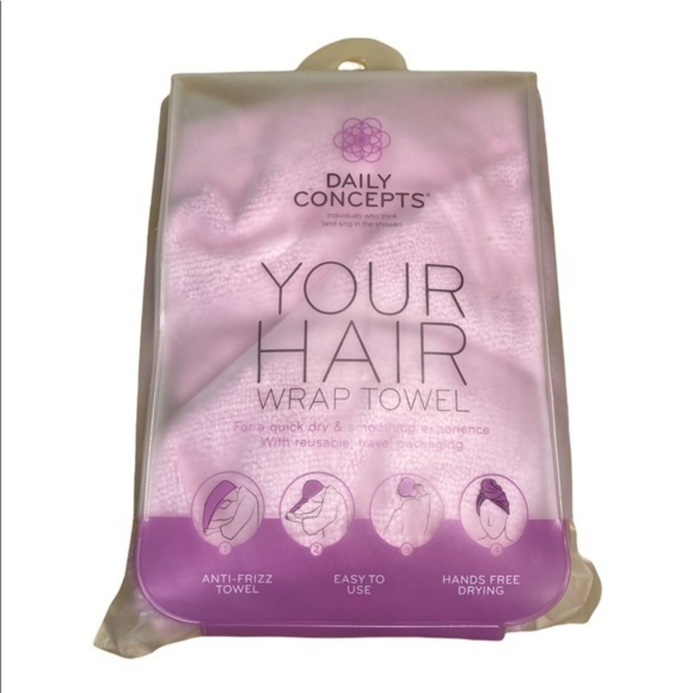Daily Concepts Your Hair Wrap Towel | Pink